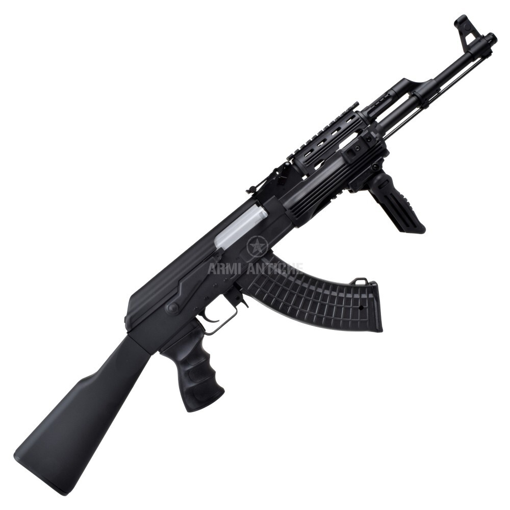 Mitra elettrico softair AK 47 full-metal RIS Tactical con calcio fisso - Jing Gong