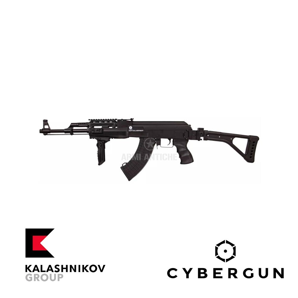 Fucile softair elettrico AK47 Tactical folding Nero Kalashnikov kit completo 120909