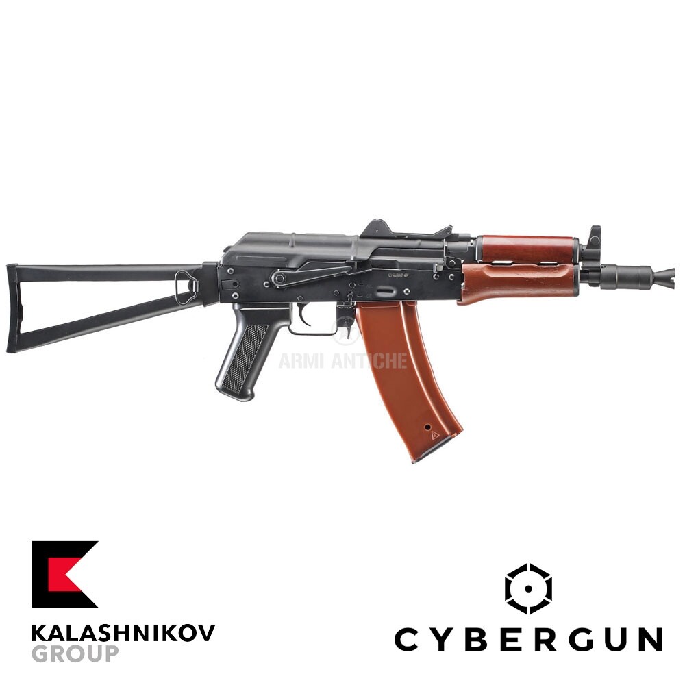 Fucile softair elettrico AKS74U full metal & real wood Kalashnikov kit completo 120912