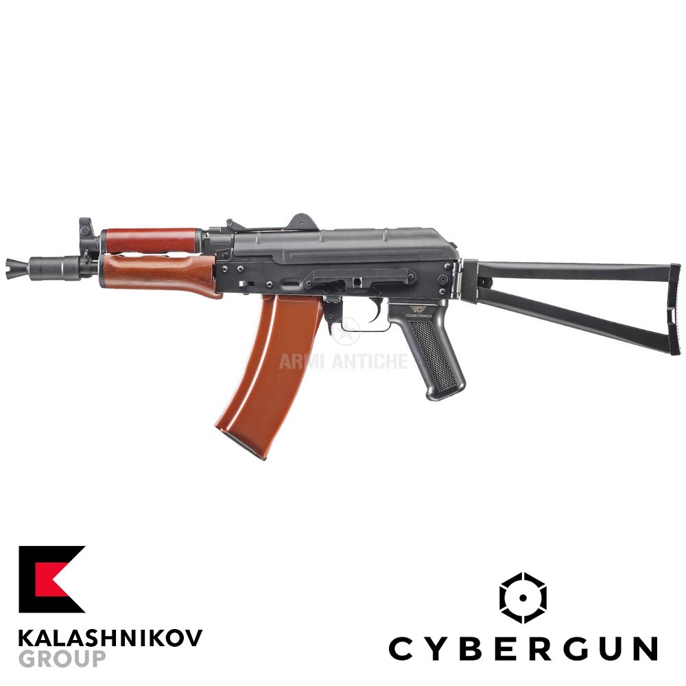 Fucile softair elettrico AKS74U full metal & real wood Kalashnikov kit completo 120912