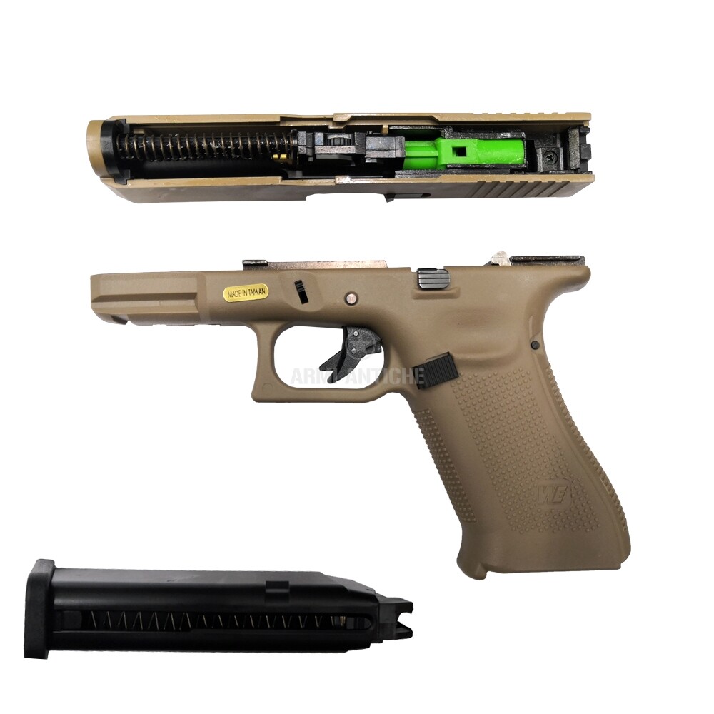 Pistola A Gas Glock G19X Gen 5 - Blowback - Tan - WE (WE-1215)