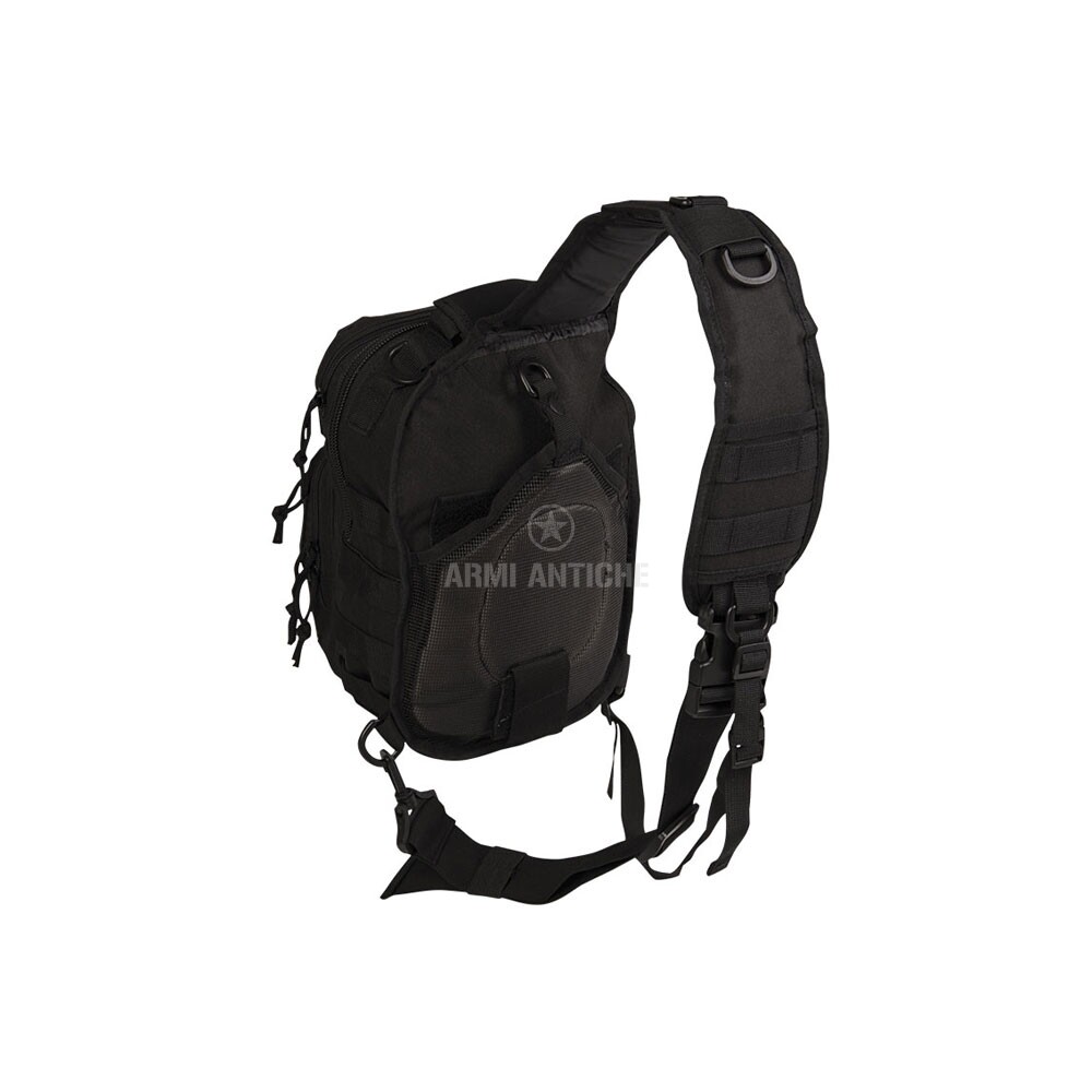 Zaino monospalla piccolo 10 litri Nero molle system MIL TEC MIL