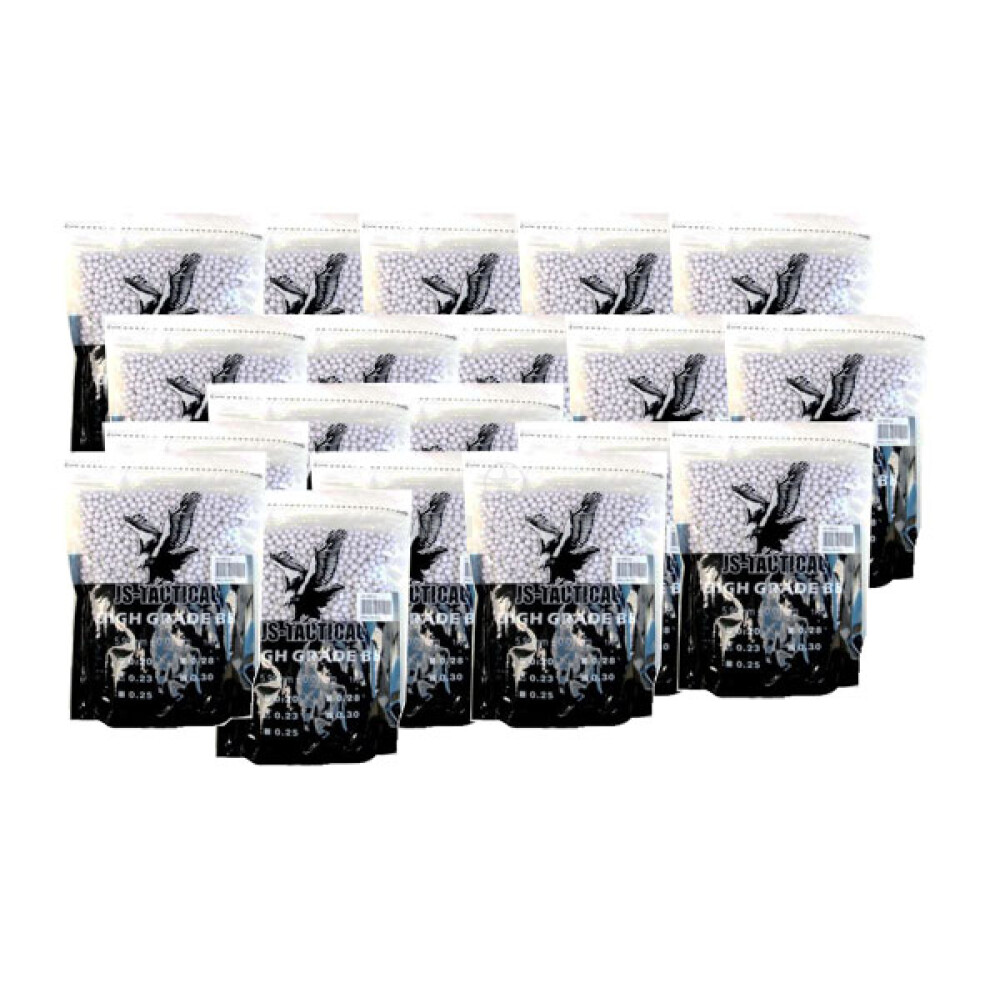 20 BUSTE PALLINI HIGH GRADE 0.25gr BIANCHI 1Kg JS TACTICAL