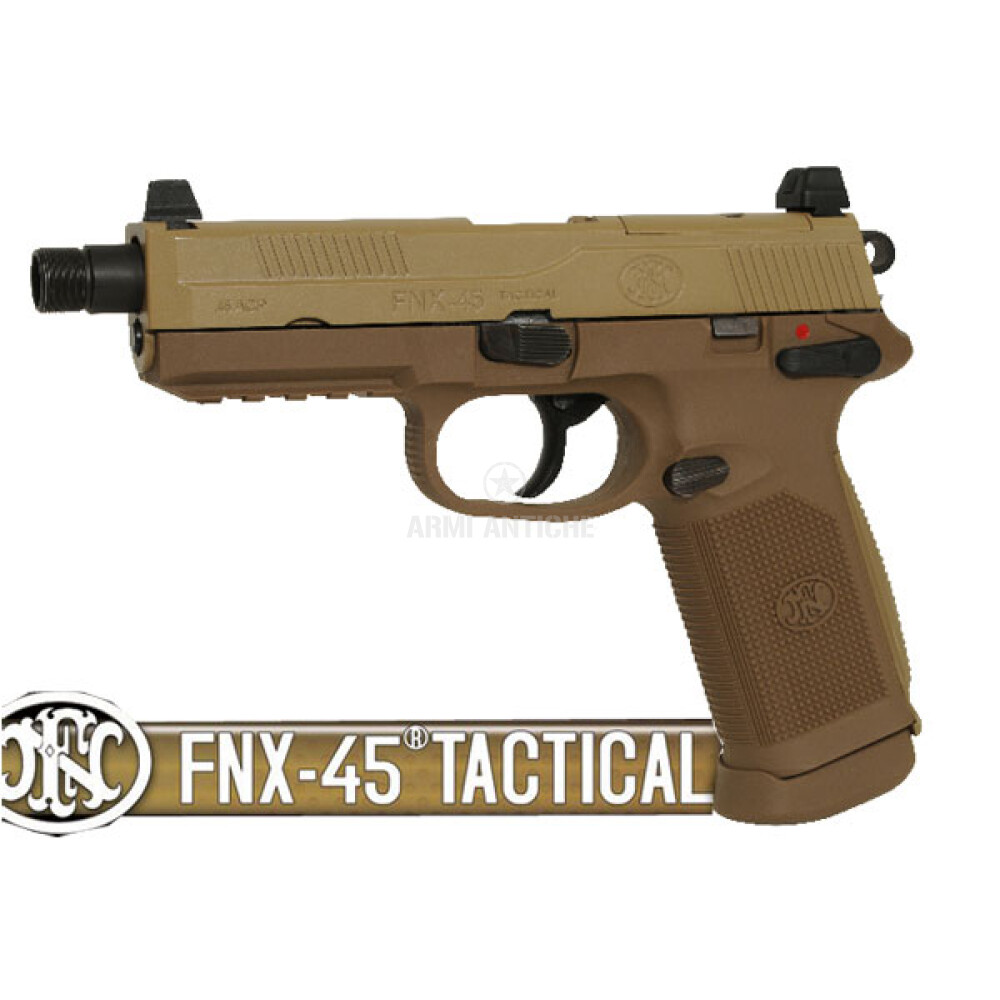 Pistola Softair FNX-45 TACTICAL BLACK GREN GAS