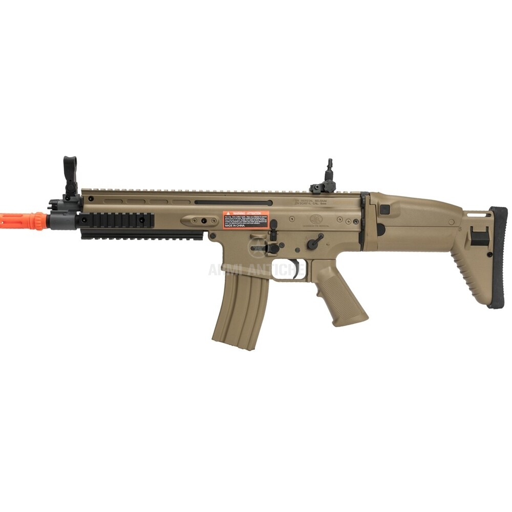 Fucile Elettrico FN Scar-L - Tan - Cybergun (200962) Loghi Originali FN Herstal con Licenza
