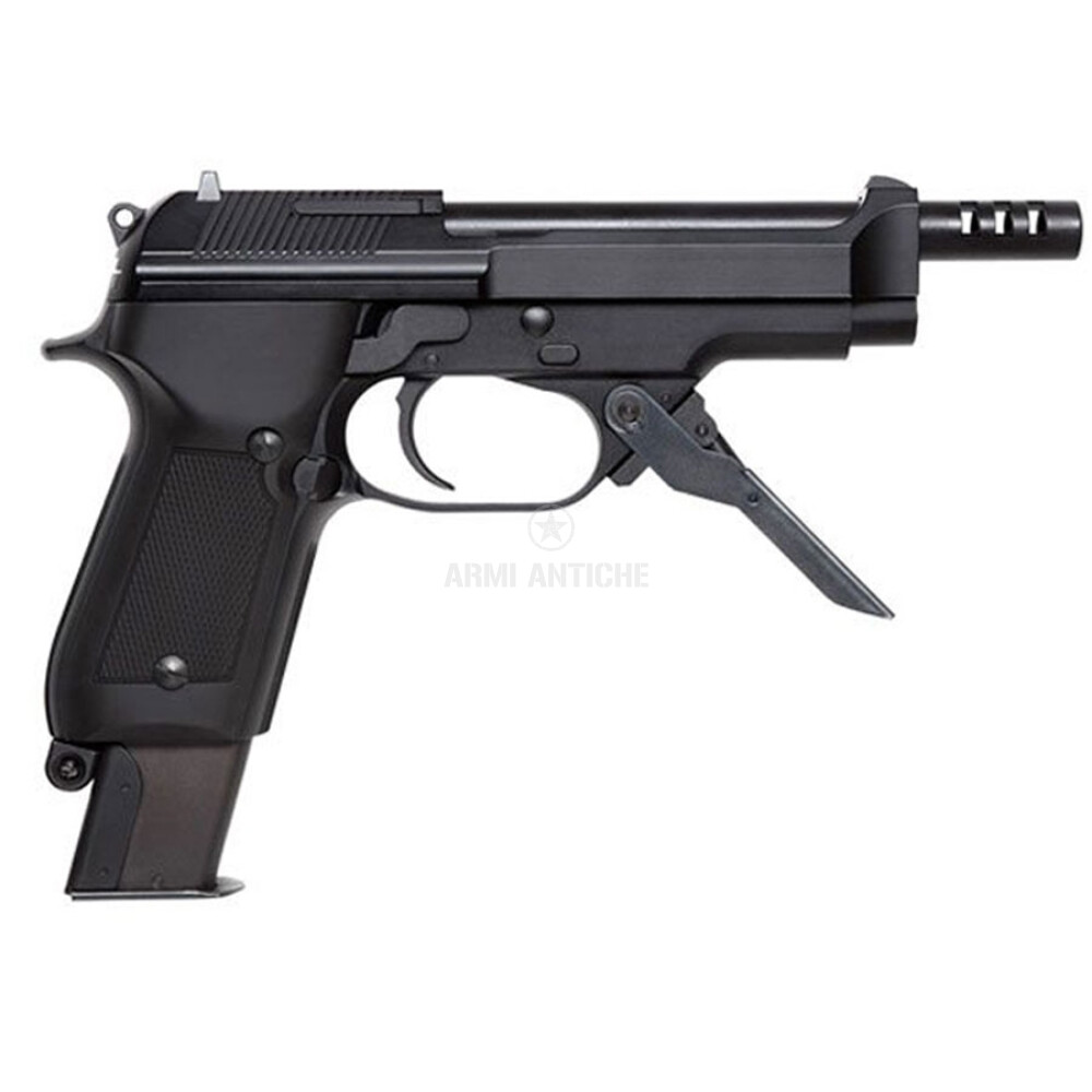 Pistola softair a Gas M93R - Burst 3 Colpi - Nero - Caricatore 40 BBs - KWA (211477)