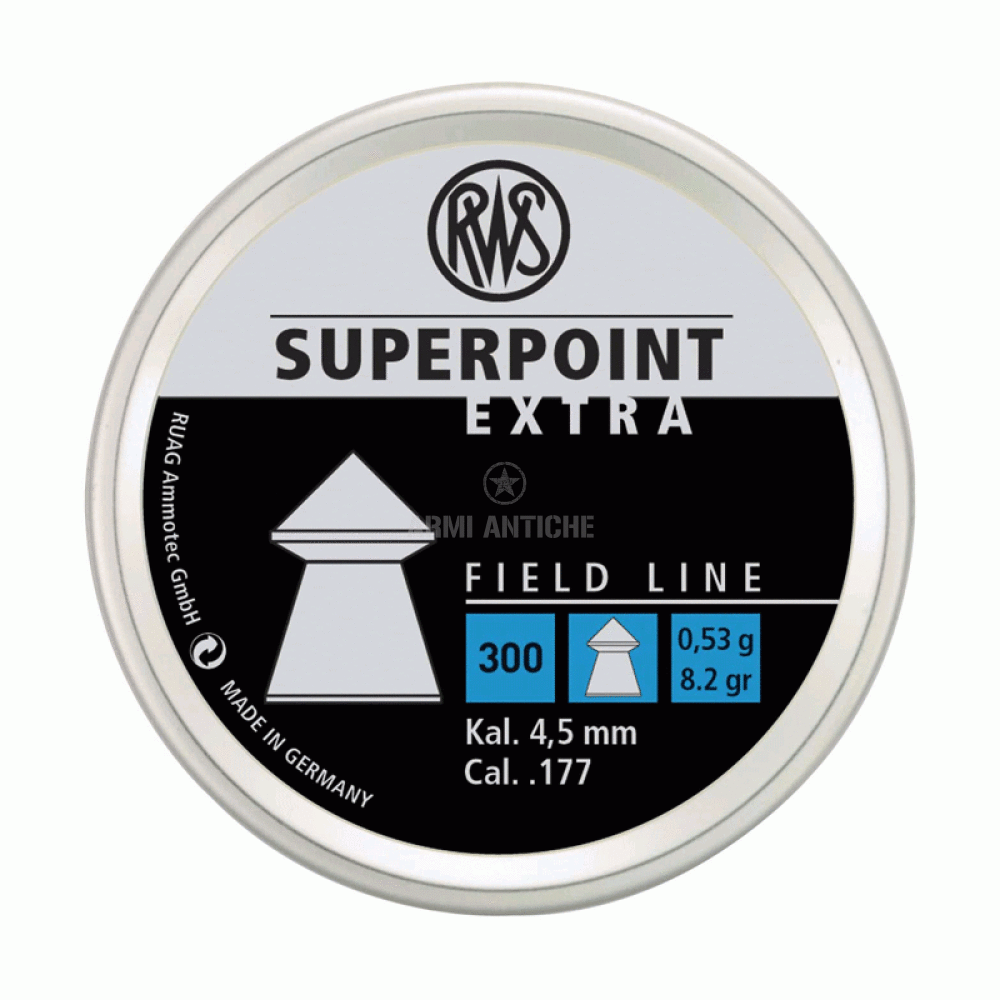 Piombini RWS SUPERPOINT - 0,53 gr - 500pz - 4,5mm (.177) 