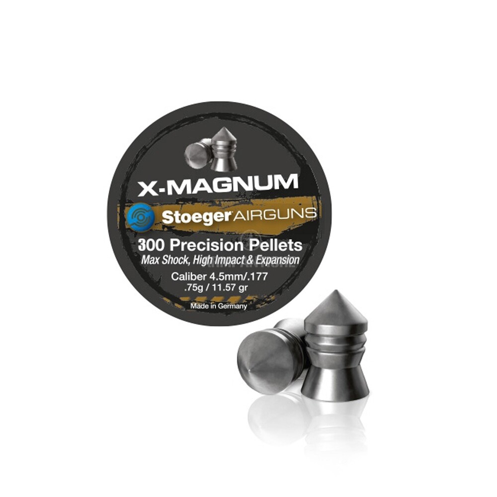 Piombini X-MAGNUM Massimo Impatto 4.5mm/Cal.177 peso 0.75g Stoeger