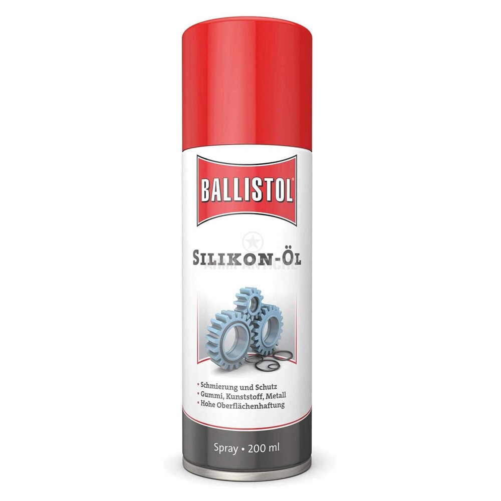 Silikon Spry - 200 ml - Ballistol (350-006) Lubrificante e protettivo per Gomma, Plastica e Metallo.