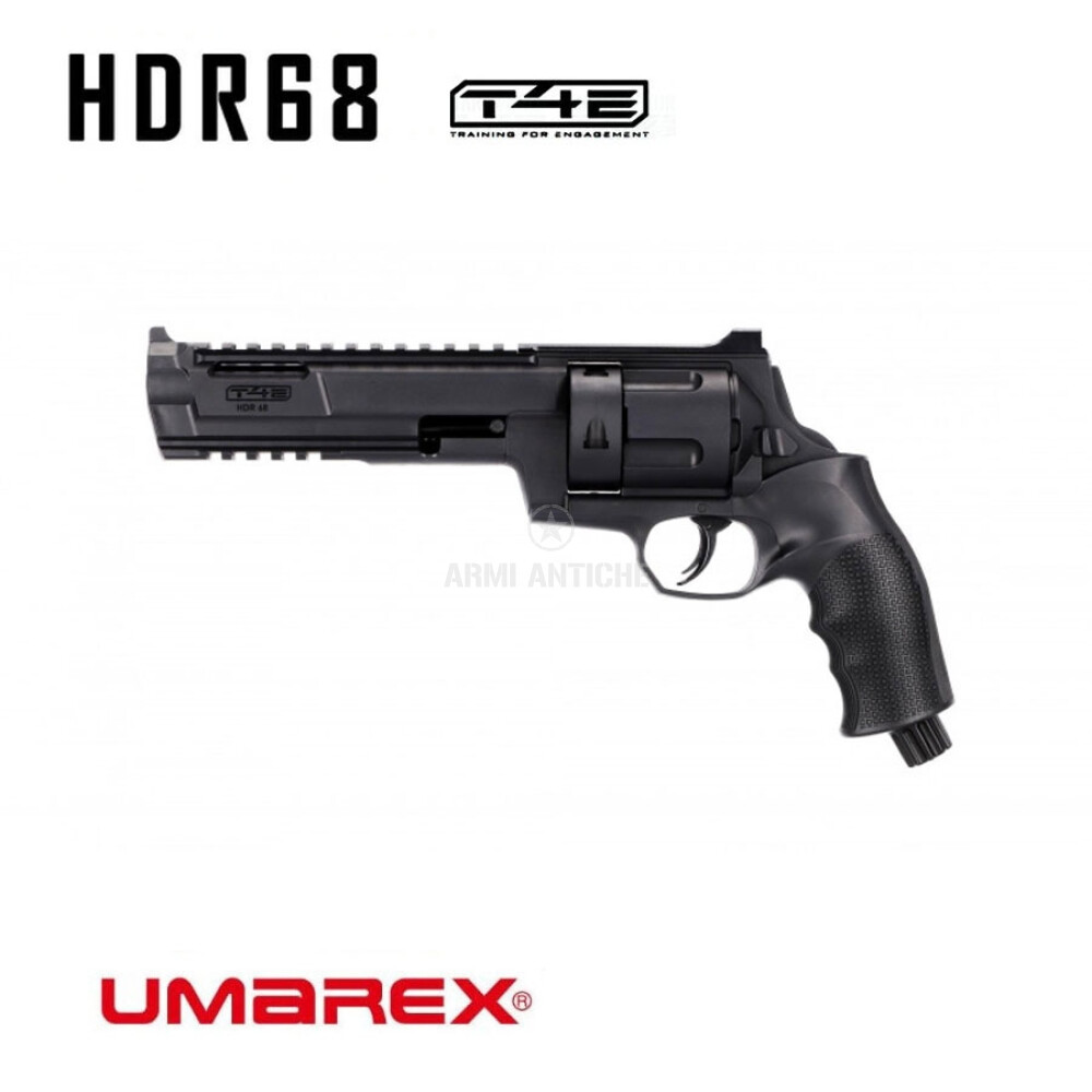 Pistola Home Defence Revolver T4E HDR 68 - Calibro .68 - 6 colpi - Nera - Umarex - Potenza <7.5 Joule VENDITA SOLO IN NEGOZIO