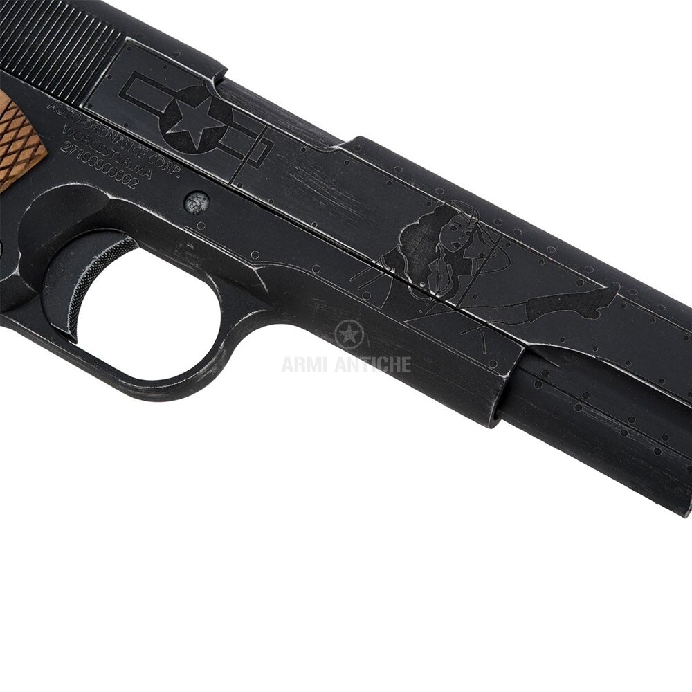 Pistola softair scarrellante a Gas 1911 Victory Girls colore nero - Colt by CyberGun (430501)