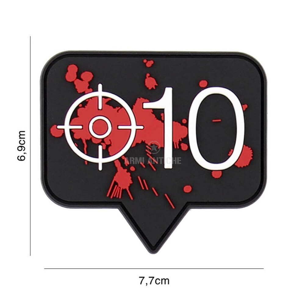 Patch 3D PVC con Velcro Colpi alla Testa 101 Inc.