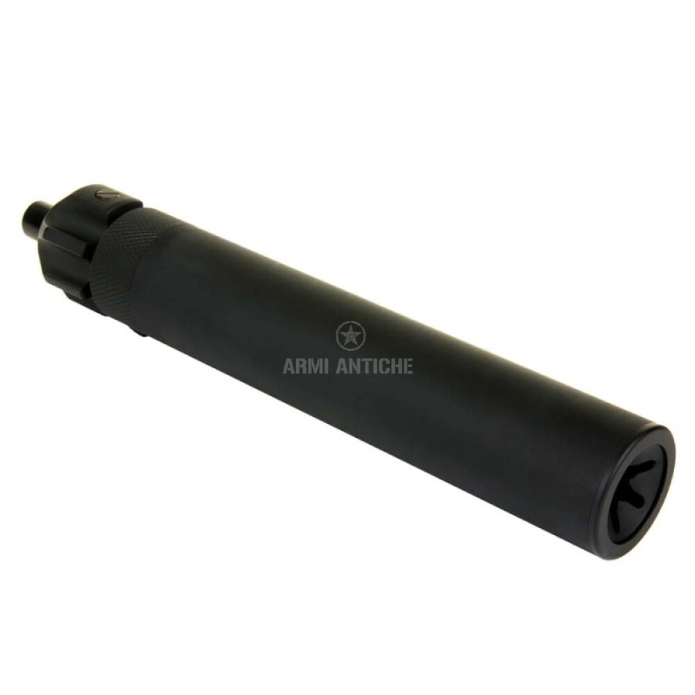 Silenziatore per softair tracciante, colore nero - Tracer per MP7 TB631 