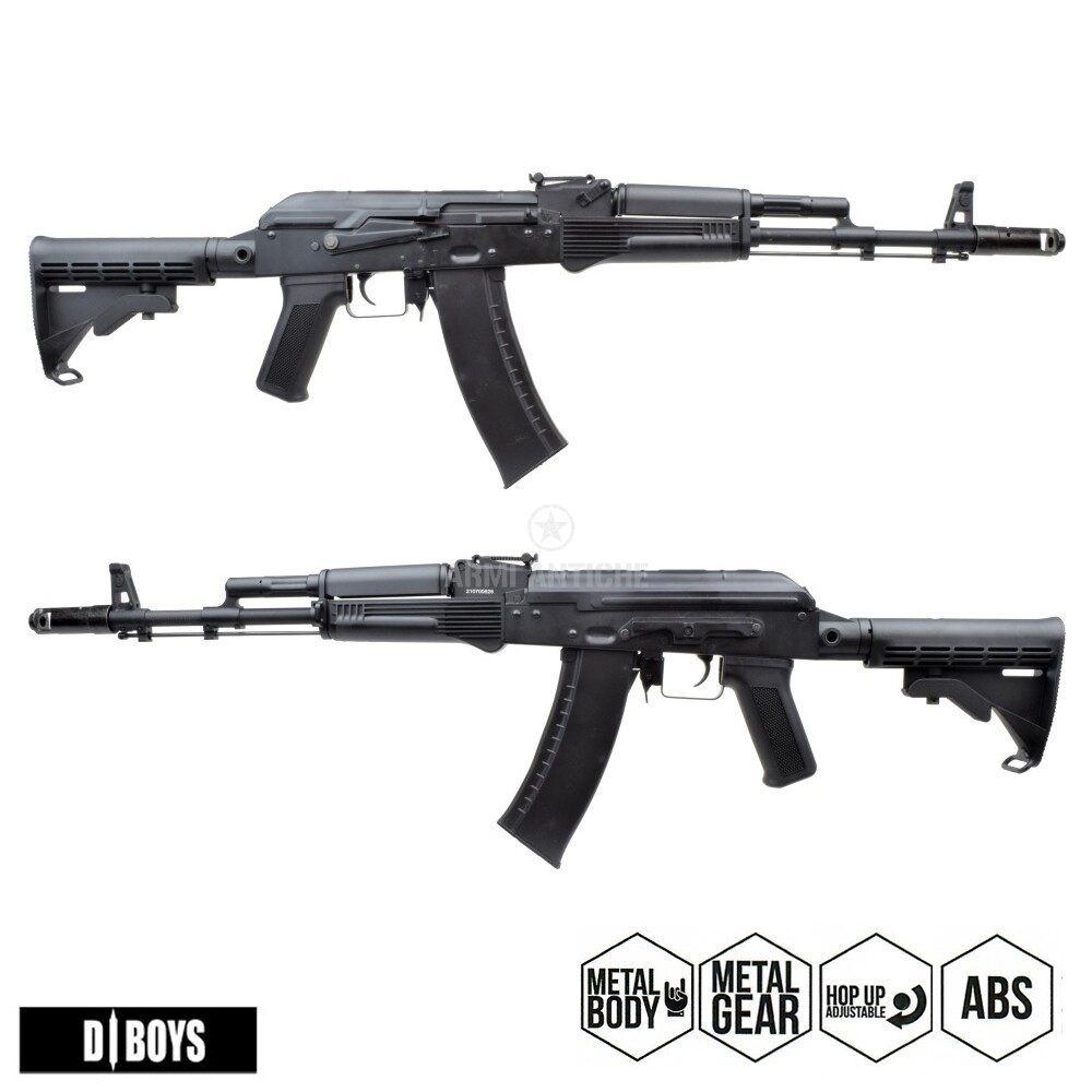 Fucile Elettrico AK-74 Metallo e Polimero Nero D|Boys