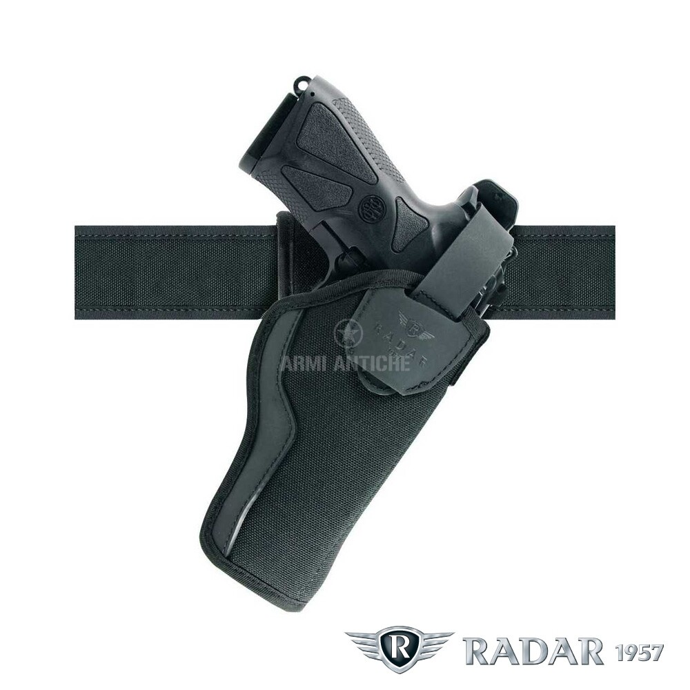 Fondina Auto Compact Police Standard Duty professionale da cinturone a sgancio rapido (codice 5118-1201) marchio Radar