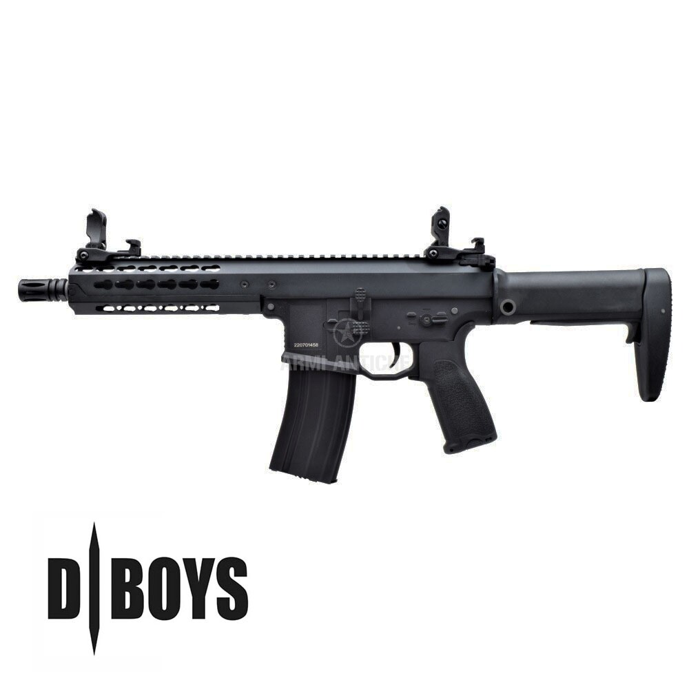 Fucile elettrico softair M4-SHORT  KEYMOD  SYSTEM  D|BOYS   Offerta Combo