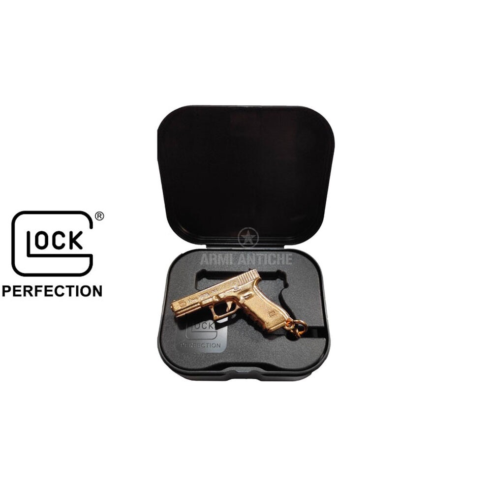Portachiavi Glock Pistola Gold d'oro Gen 4 Glock Perfection 