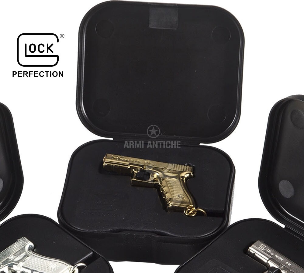 Portachiavi Glock Pistola Gold d'oro Gen 4 Glock Perfection 