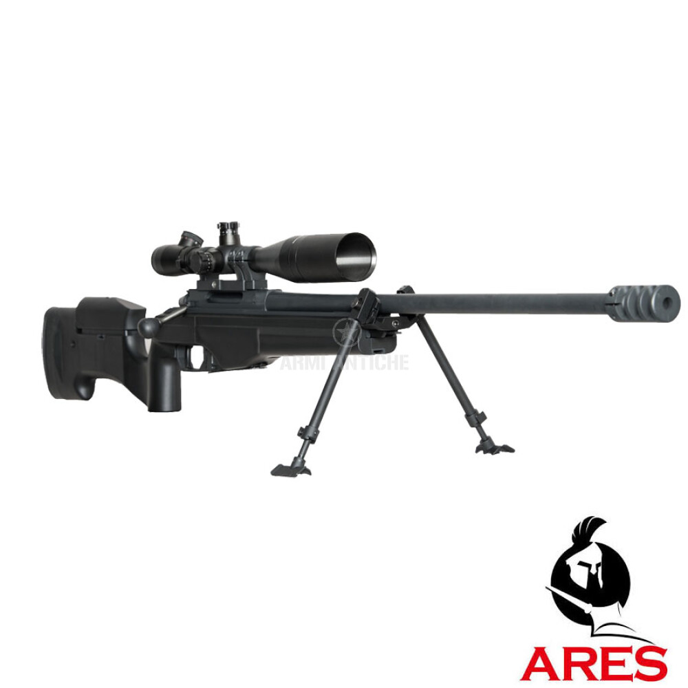 Fucile Softair a gas Bolt Action Mid-Range Sniper Rifle MSR-009 Black Ar