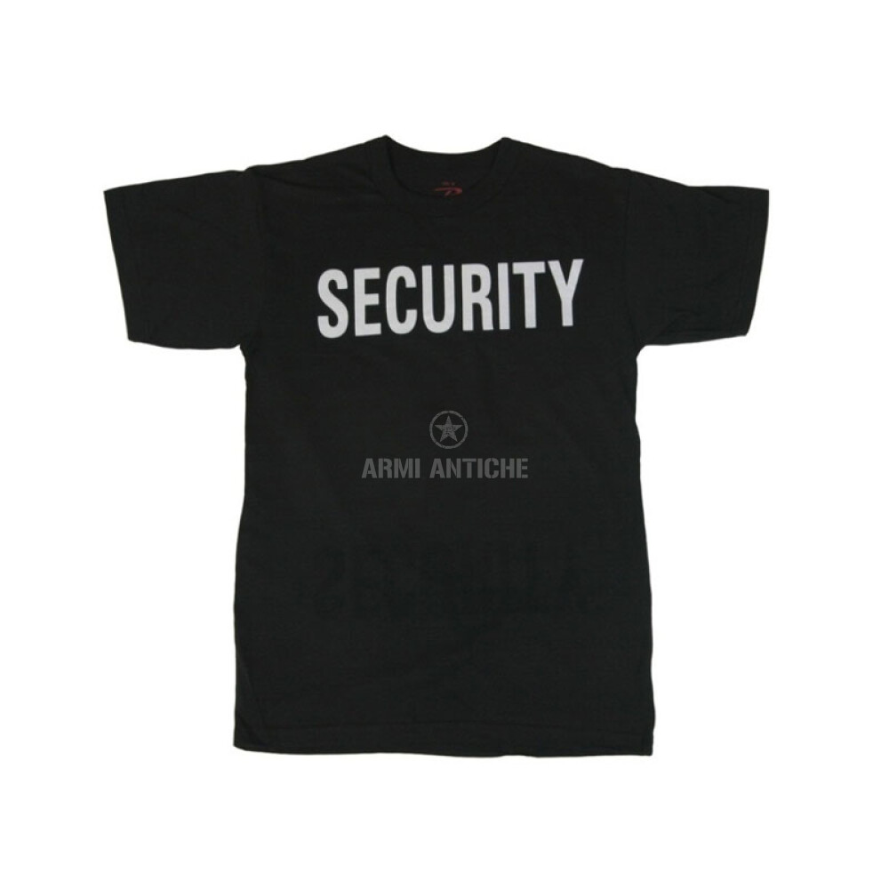 T-shirt nera security true spec