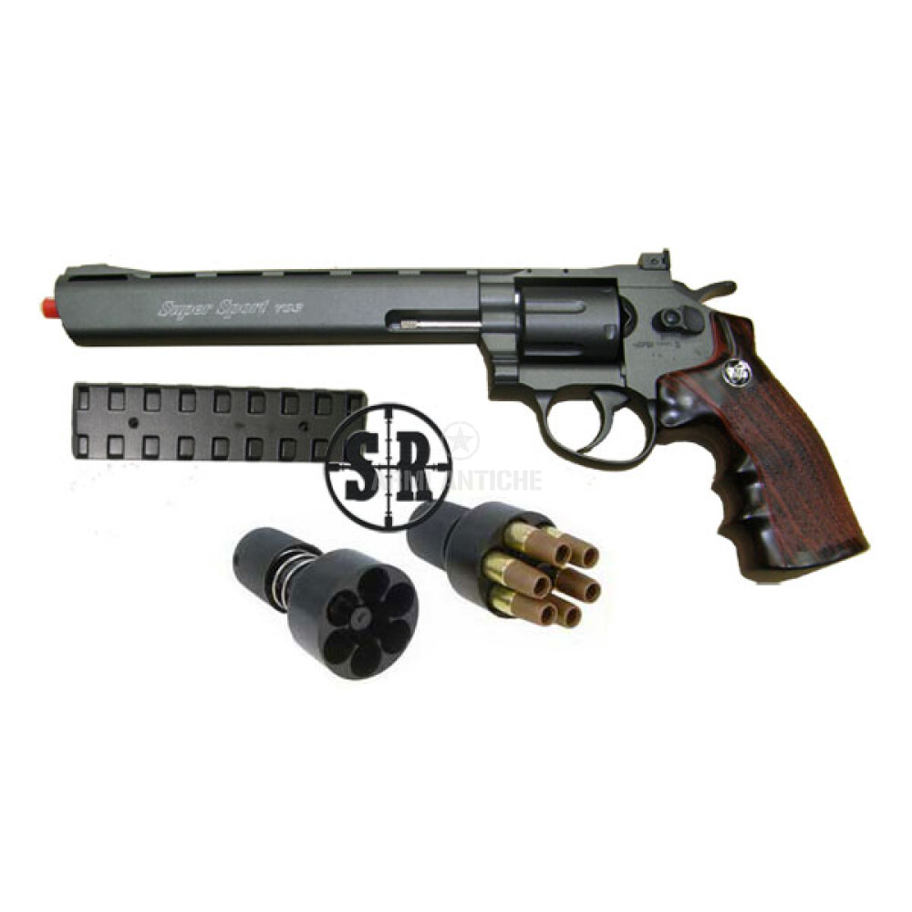 Pistola Softair Revolver a Co2 Full Metal Nero 8