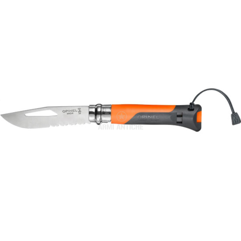 OPINEL OUTDOOR N°8 ARANCIONE CON FISCHIETTO