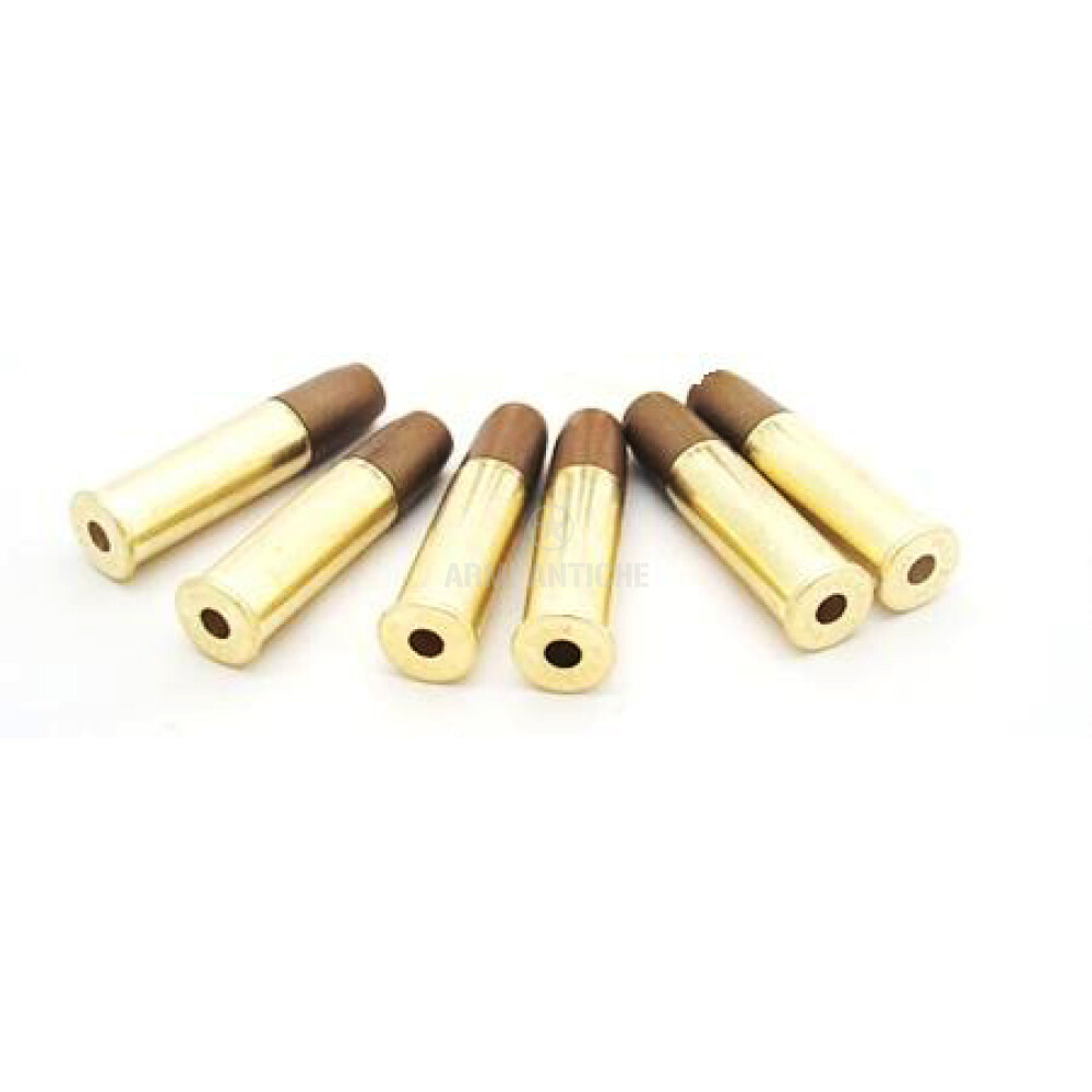 6 bossoli in metallo per revolver softair 701/702/703/708 WG