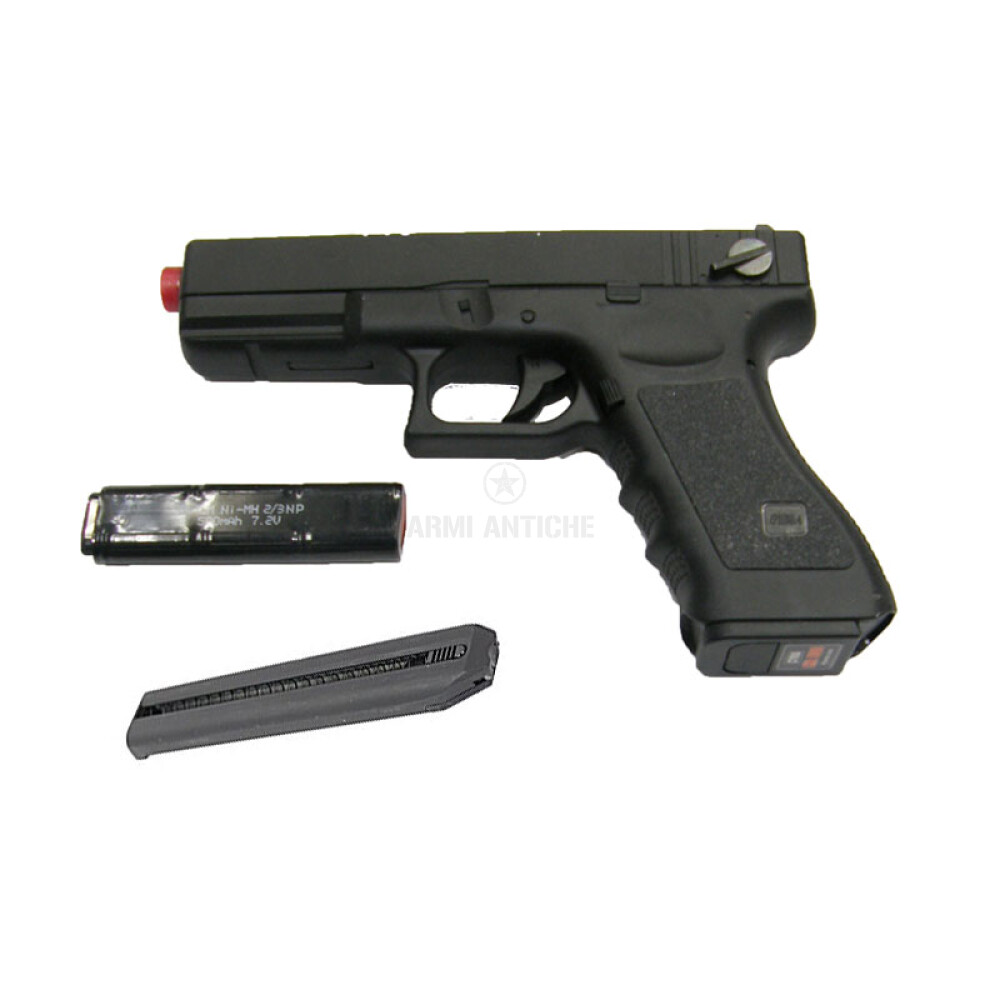 Pistola Softair Glock elettrica Con Batteria Aggiuntiva e Caricatore Pallini