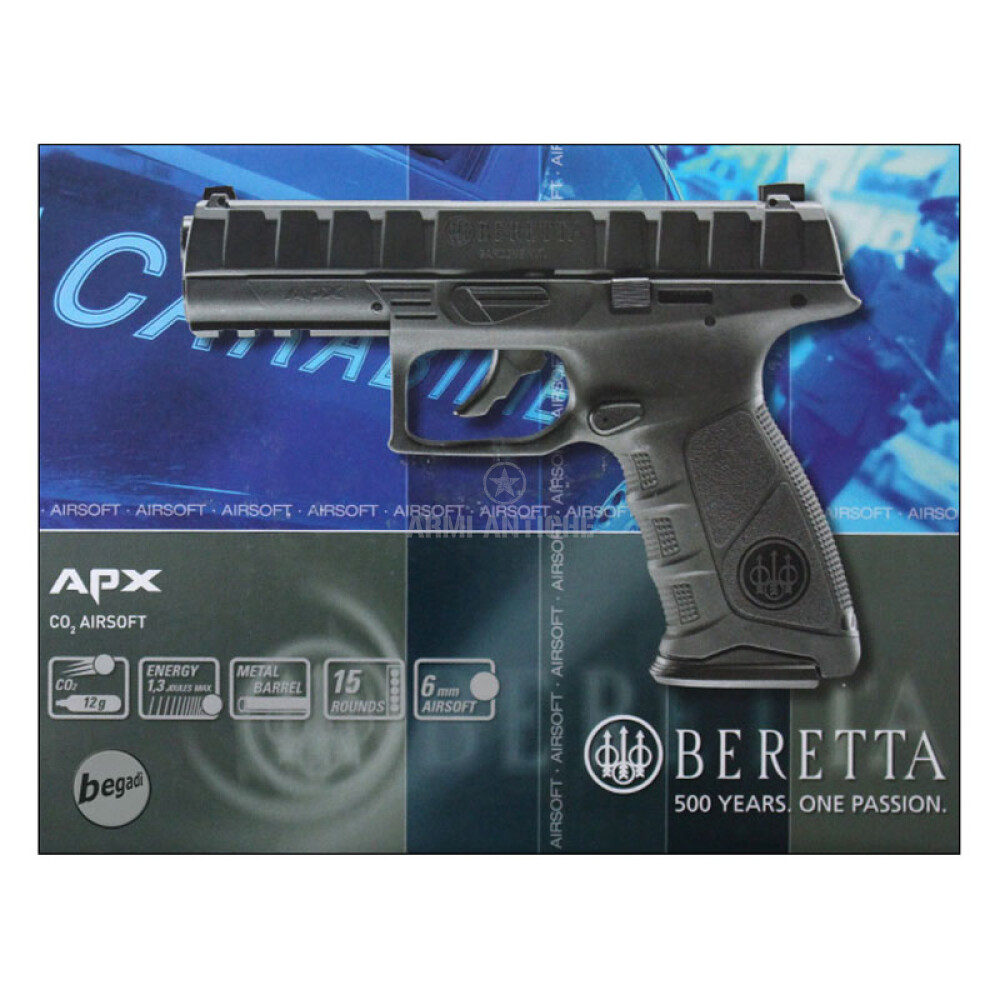 Pistola Soft Air BERETTA APX Co2 scarrellante by UMAREX