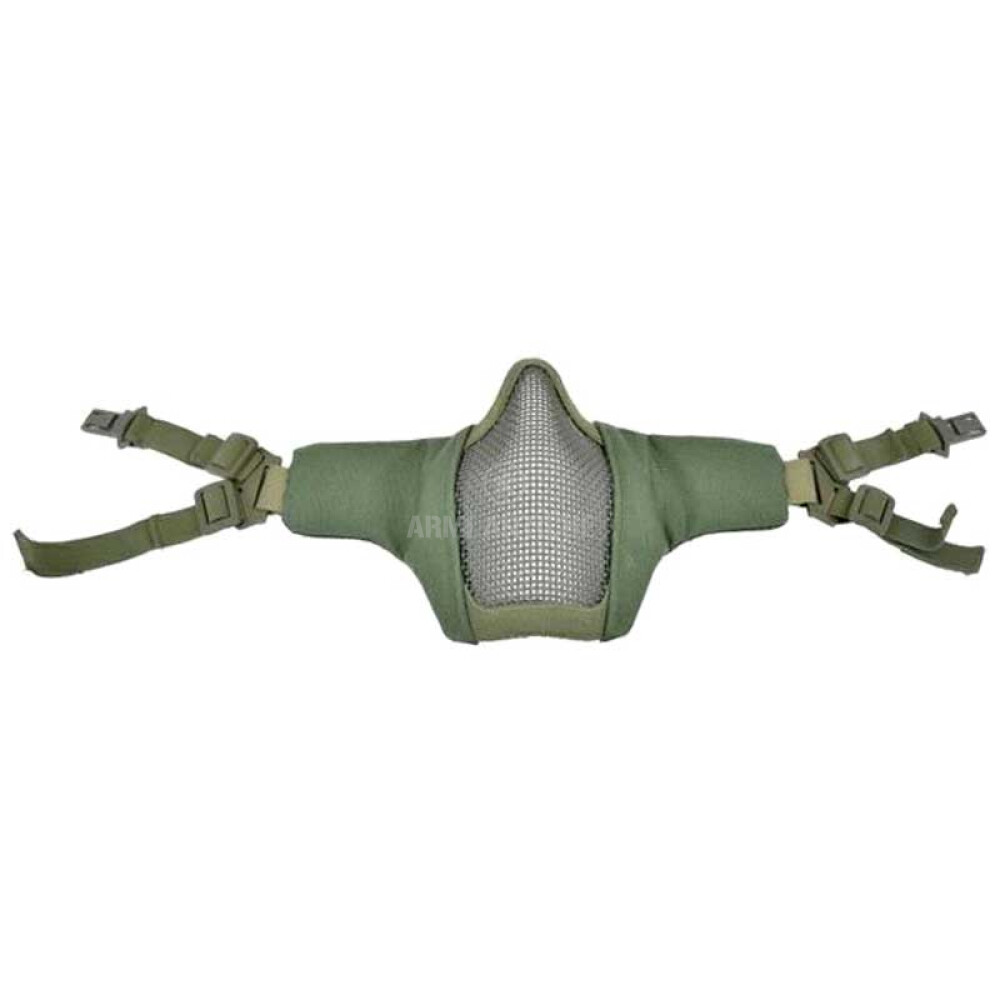 Maschera Protettiva Mezzo Viso Verde Adattabile agli Elmetti Fas