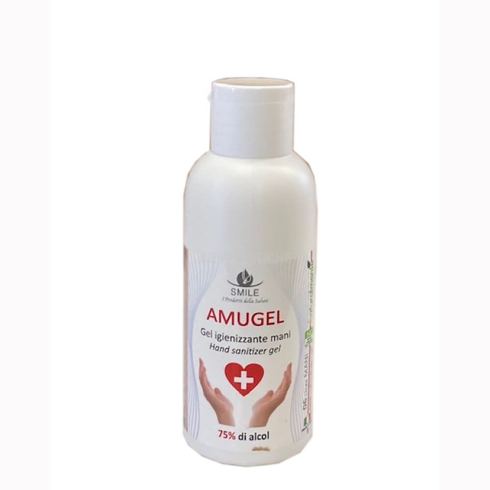 Gel Igienizzante mani AMUGEL - Alcol 75% - 100ml - Smile 