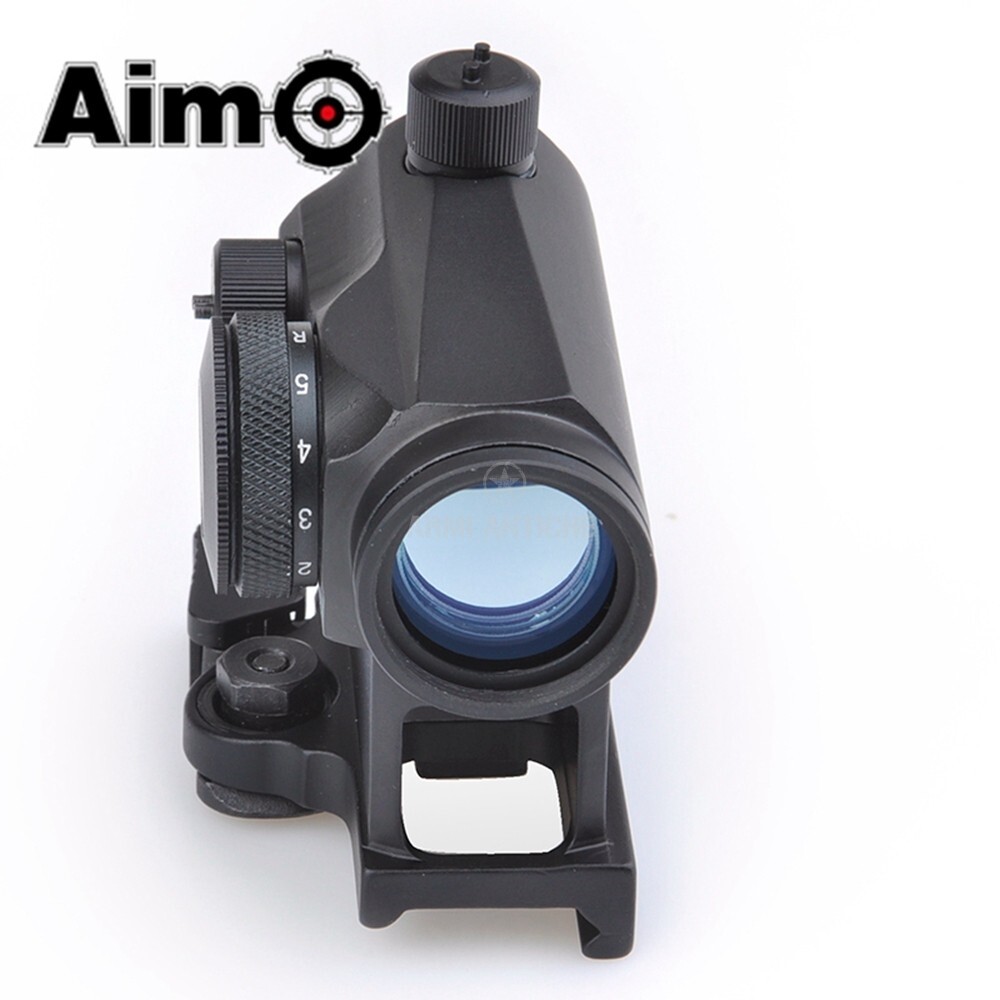 Mini Red Dot con Attacco QD e Rialzo - Nero - Aimo 
