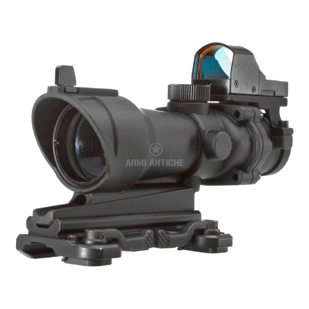 Ottica ACOG 4x32 con Mini Red Dot - Nera - Aimo