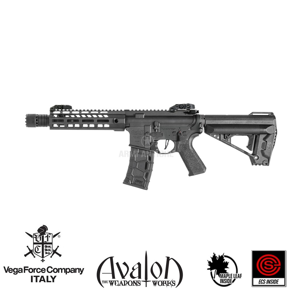 Fucile elettrico da softair Avalon Saber M4 CQB M-Lok Rail System, con Mosfet, colore nero - VFC