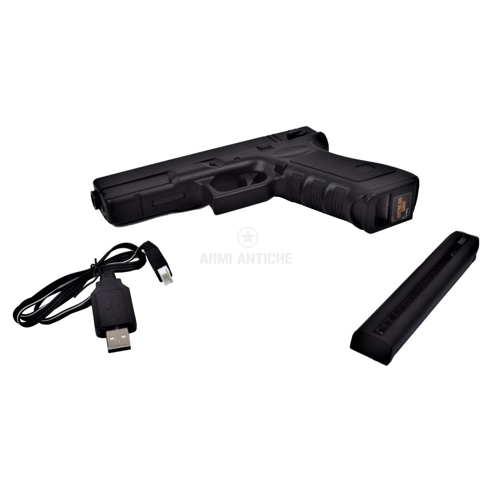 Pistola Elettrica C18 nera  con MOSFET  Batteria lipo  + Carica Batteria - CYMA 
