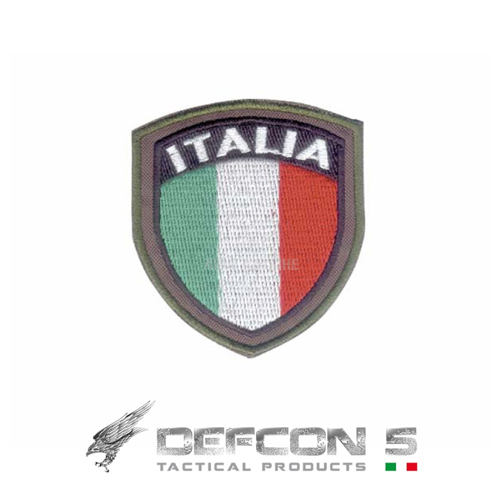 Patch Scudetto Italia con Velcro Maschio sul retro - Defcon 5 (D5-SIR01)