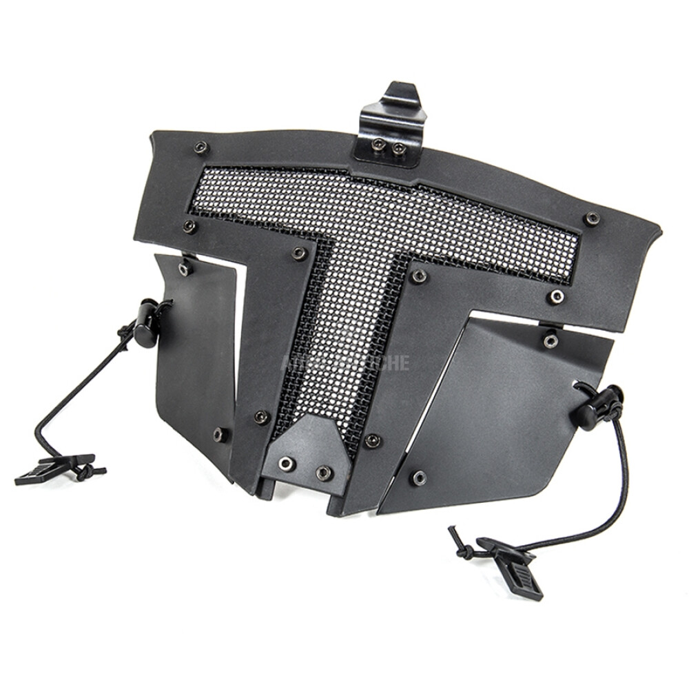Maschera Spartan Nera Per Elmi FAST 