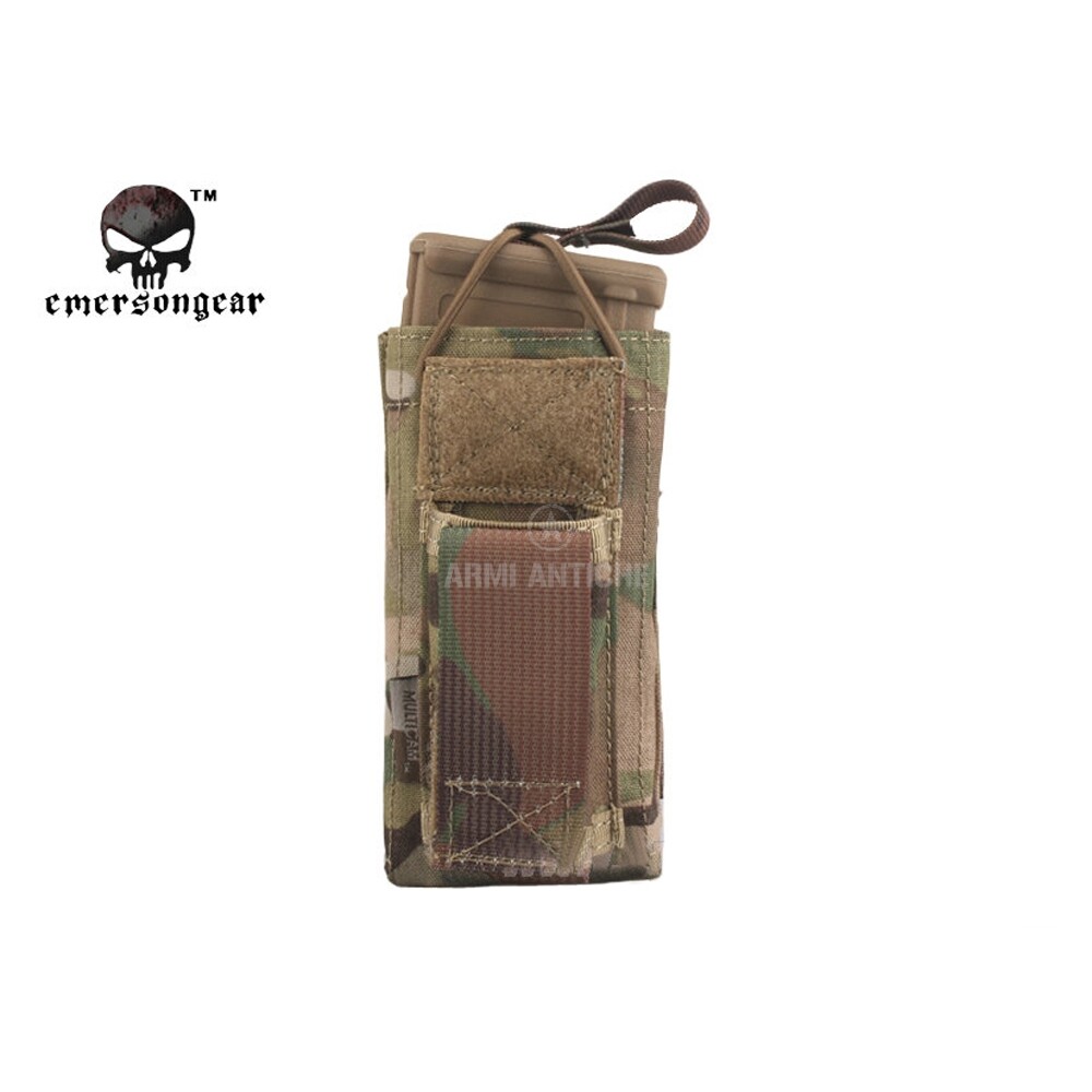 Tasca Porta Caricatori 5.56 e Pistola Open Top Multicam Emerson 