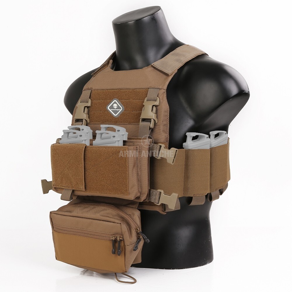 Tactical Vest Gilet Tattico con Chest Rig Multicam Black Emerson