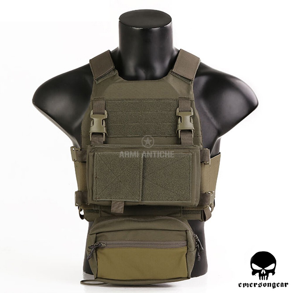 Tactical Vest Gilet Tattico con Chest Rig Ranger Green Emerson