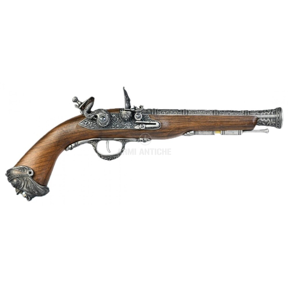 Pistola softair Avancarica/Antica Pirate Flinlock funzionante a Co2 colore argento marca HFC (HG 502SILV-CO2) 