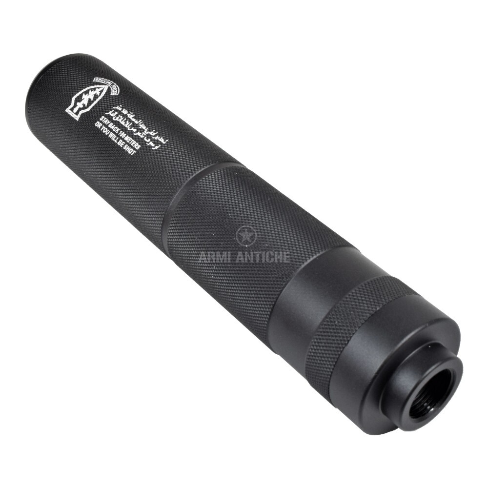 Silenziatore per softair 155x30mm - Nero  TIPO D  (CYMA)  SPECIAL FORCES