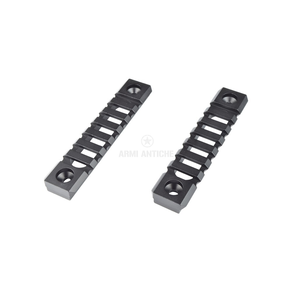 Slitta standard 20mm 7 slots per KEYMODE nero - 2 pezzi   JS-TACTICAL