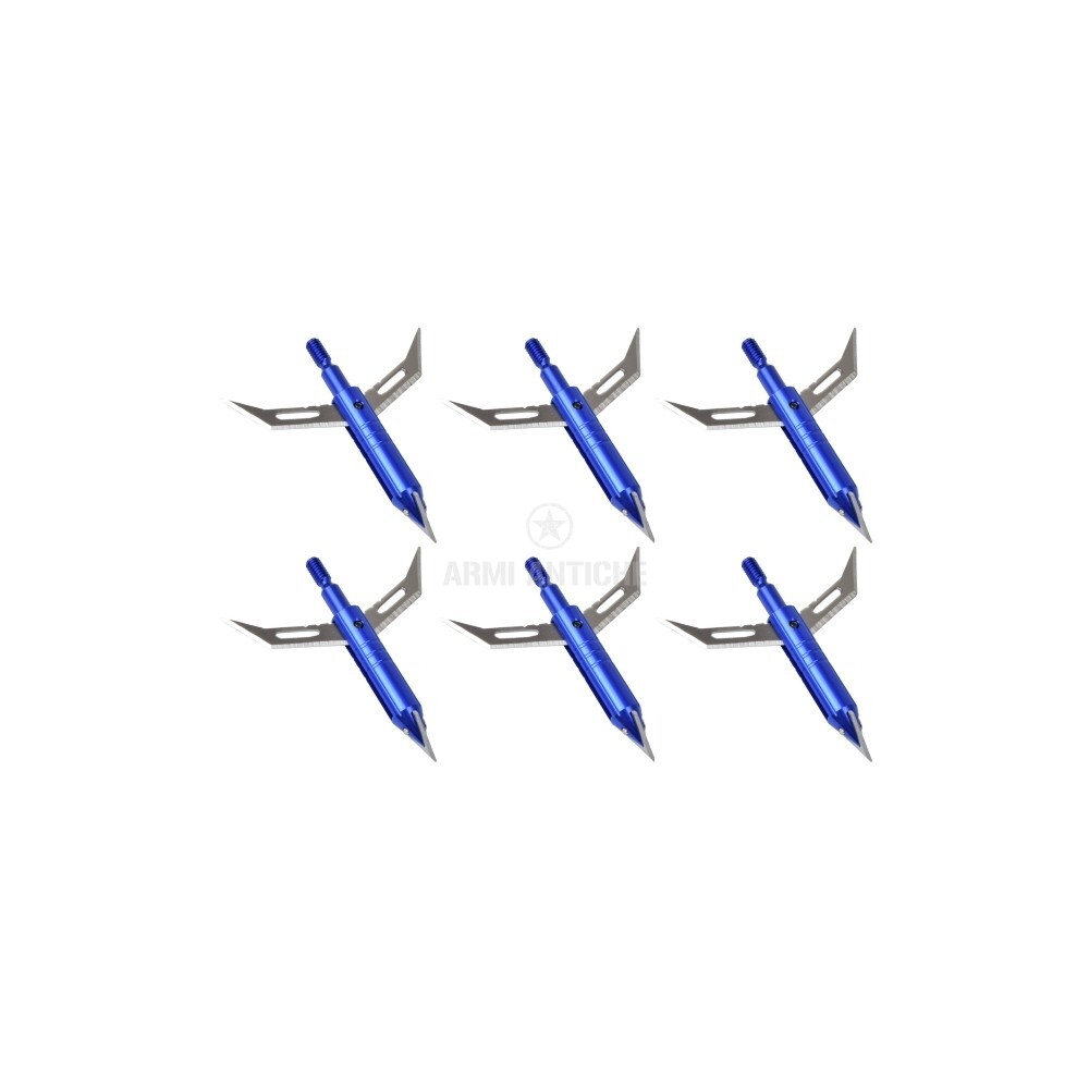 Set 6 pz punte da Caccia Tre lame - 6 grammi -53mm   (JX-241) 