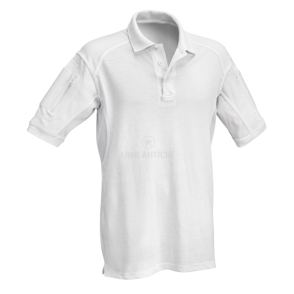 Polo tattica a maniche corte colore bianco - Defcon5 (D5-1771 WH)