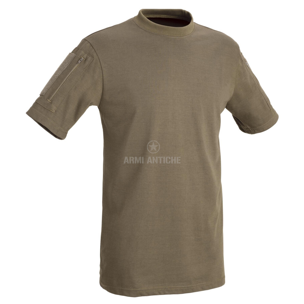 T-Shirt tattica colore coyote brown con maniche corte e taschine - Defcon5 (D5-1739 CB)