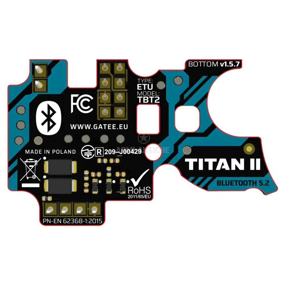 Titan II Bluetooth per Gearbox V2 cavi posteriori - Gate (TBT2-AR)