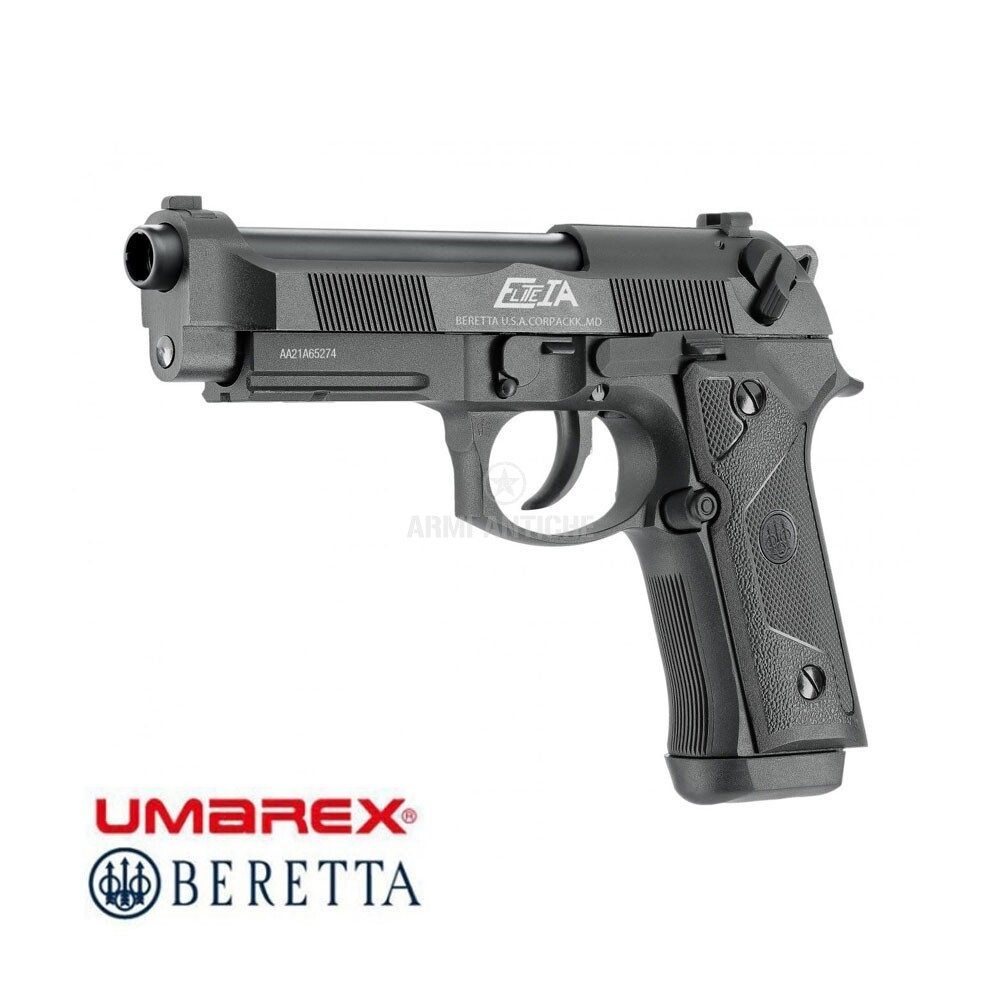 Pistola softair scarrellante a green gas Elite IA nera Full Metal Beretta by Umarex 
