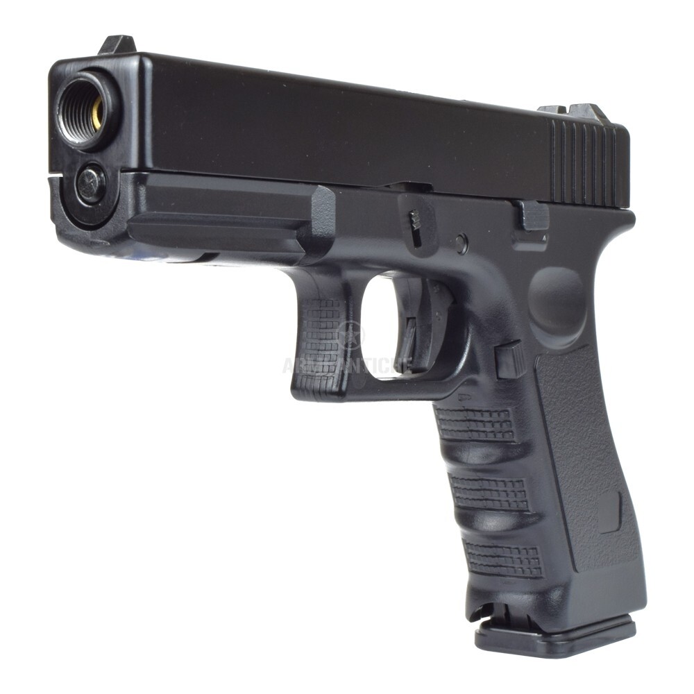 Pistola Glock 17 scarrellante a gas nera VG