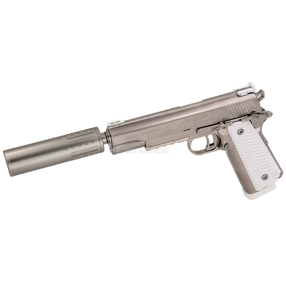 Pistola a Gas 1911 VX-14 Requiem Edition -Silver - Vorsk (VGP-02-84)